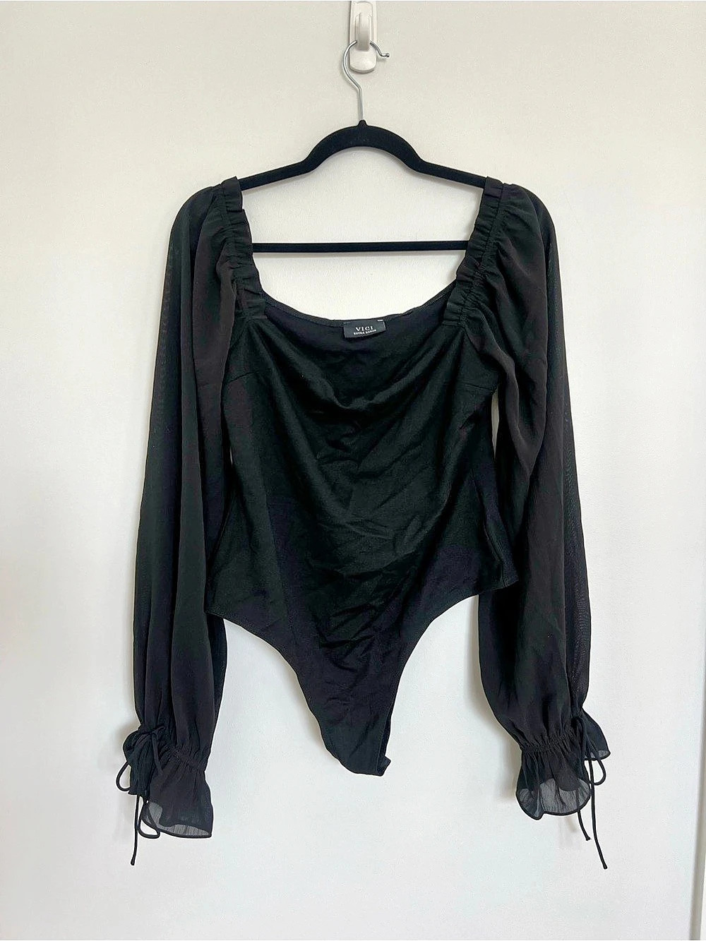 VICI Black Long Sleeve Bodysuit